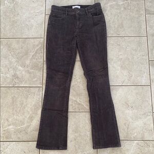Loft Dark Brown/Grey Corduroy Bootcut Pants